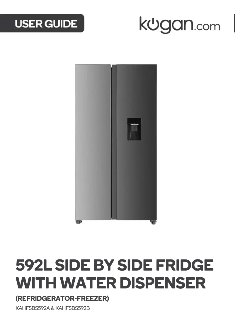 Page n°1 - Manuel utilisateur Kogan KAHFSBS592A