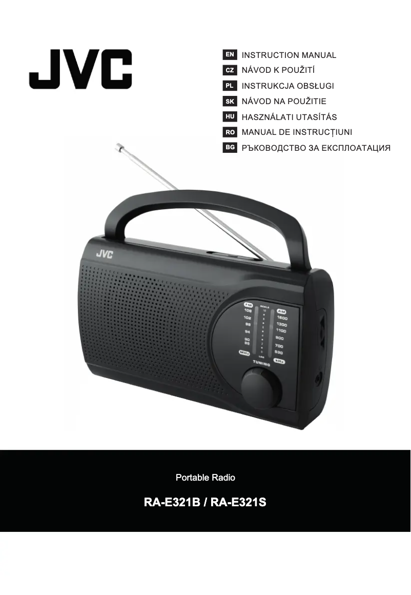 Page n°1 - Manuel utilisateur JVC RA-E321B