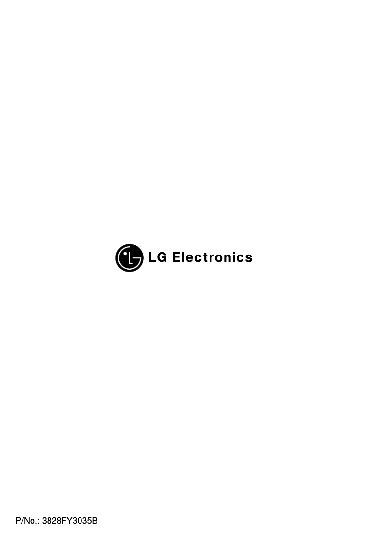 Page n°1 - Manuel utilisateur LG WP-570NP