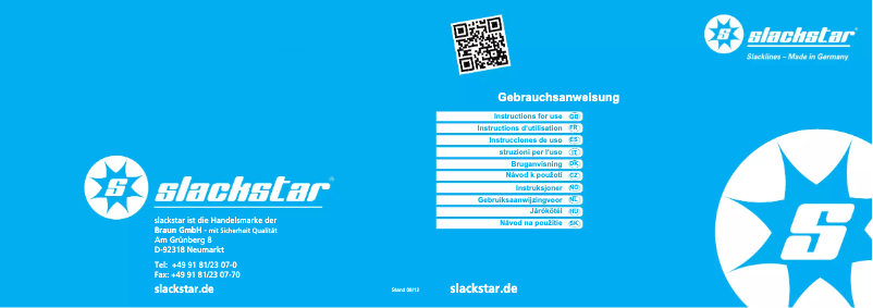 Page n°1 - Manuel utilisateur Slackstar Basic6 15m