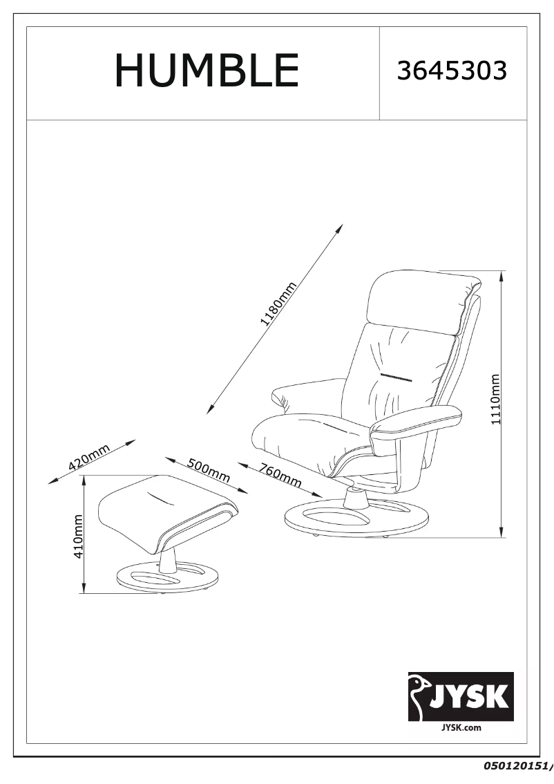 Image de la première page du manuel de l'appareil Humble