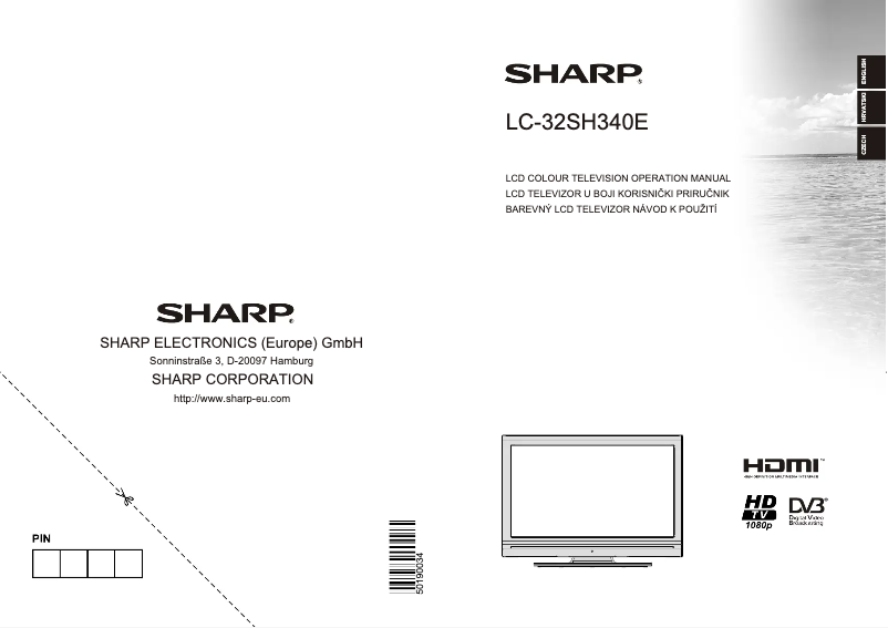 Page n°1 - Manuel utilisateur Sharp LC-32SH340E