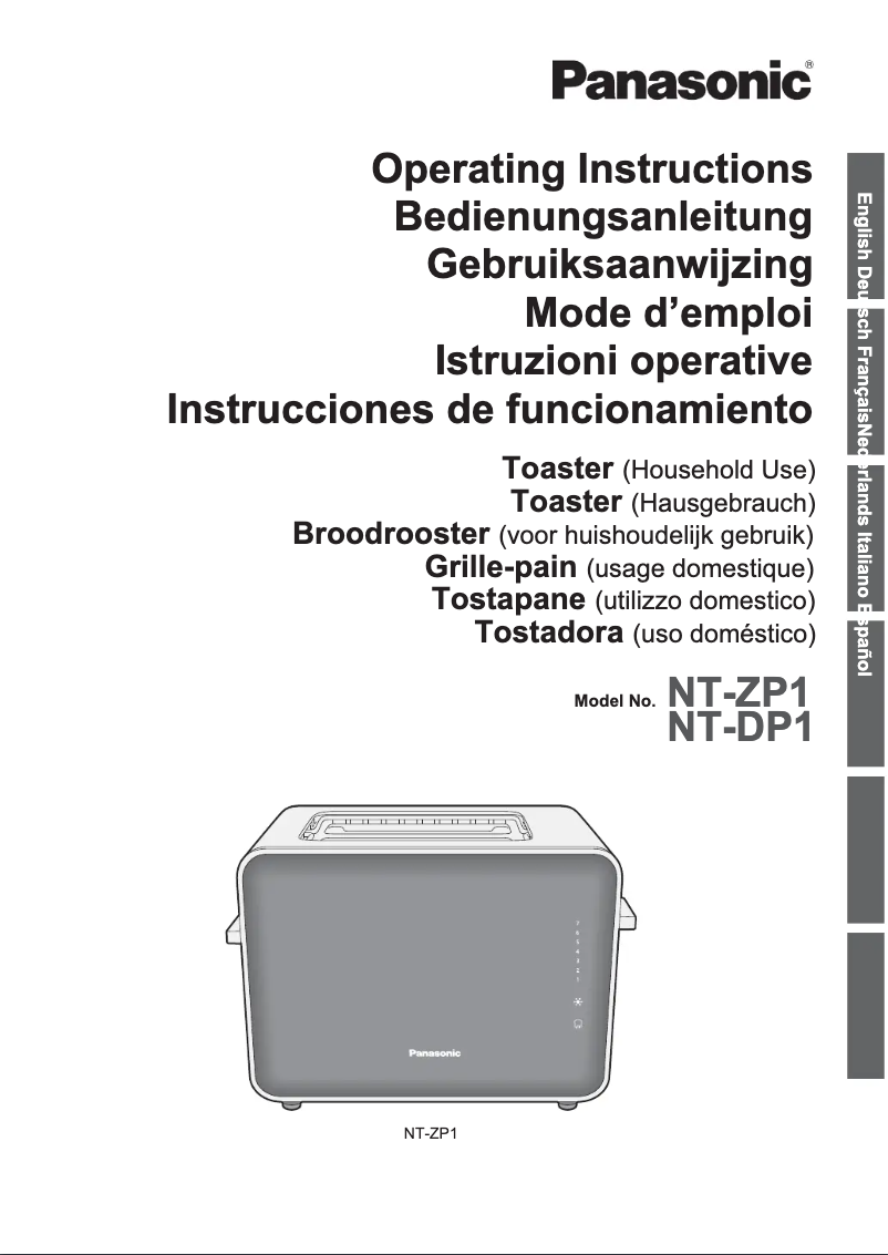 Page 1 de la notice Manuel utilisateur Panasonic NTZP1VXE