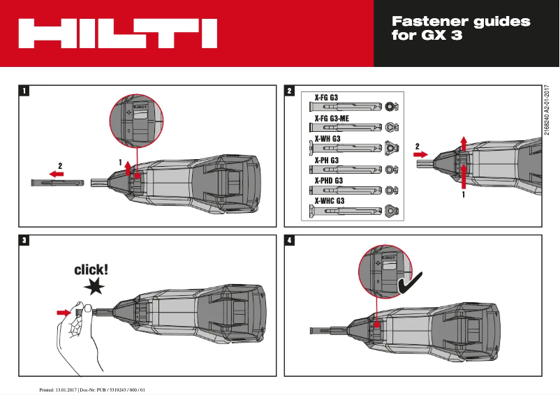 Imagen de la primera página del manual del dispositivo GX 3