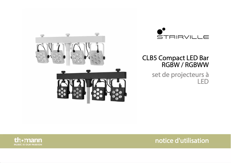 Página 1 del manual Manual de usuario Stairville Compact LED Bar CLB5