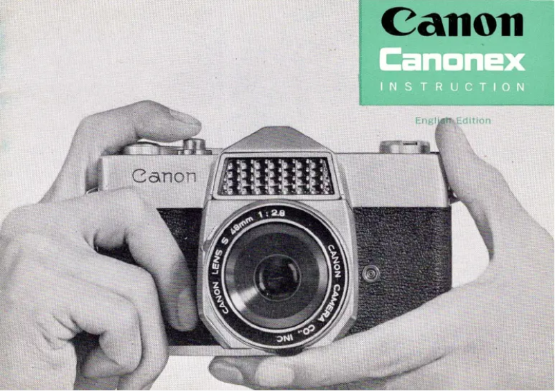 Page 1 de la notice Manuel utilisateur Canon Canonex