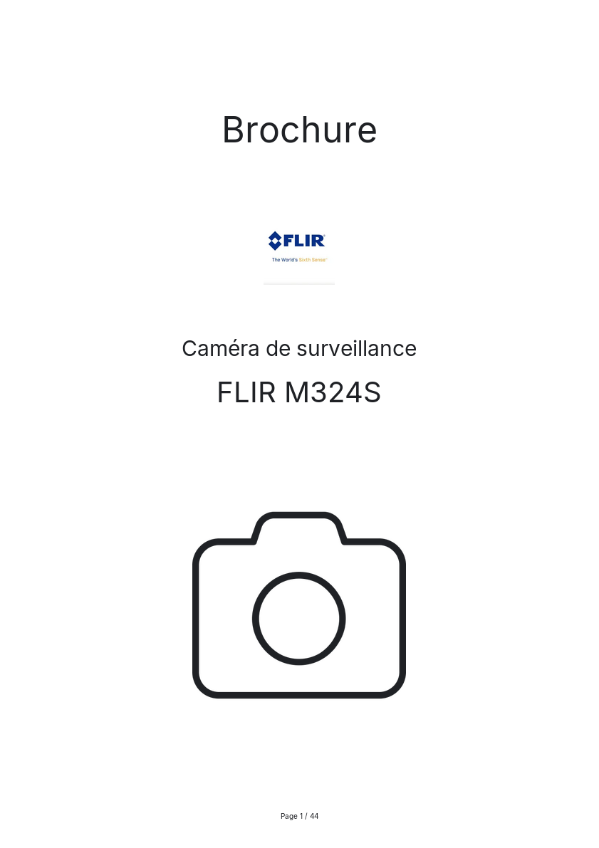 Image de la première page du manuel de l'appareil M324S