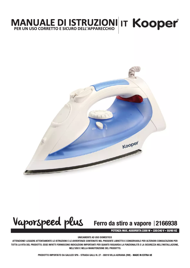 Image de la première page du manuel de l'appareil 2166938