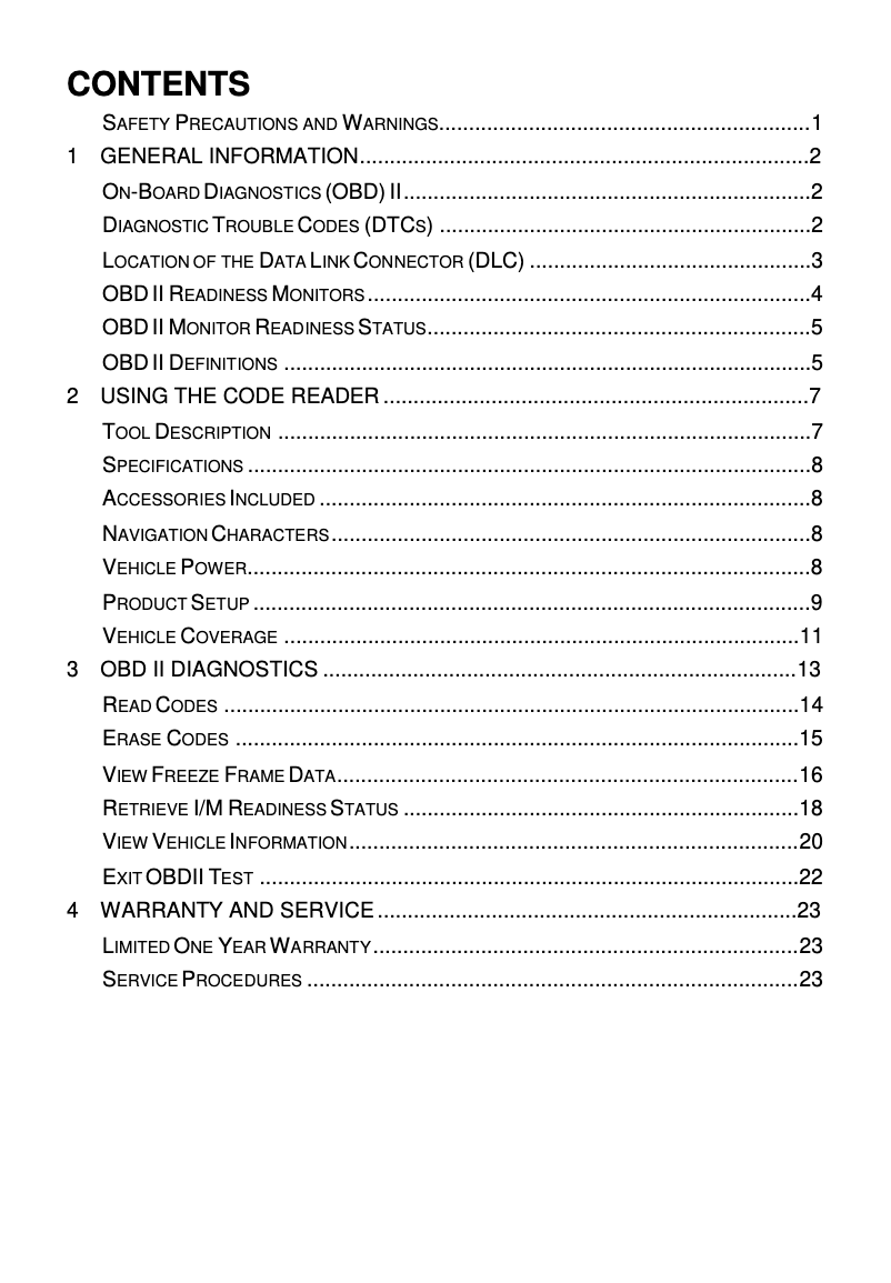 Page 1 de la notice Manuel utilisateur Autel MaxiScan MS309
