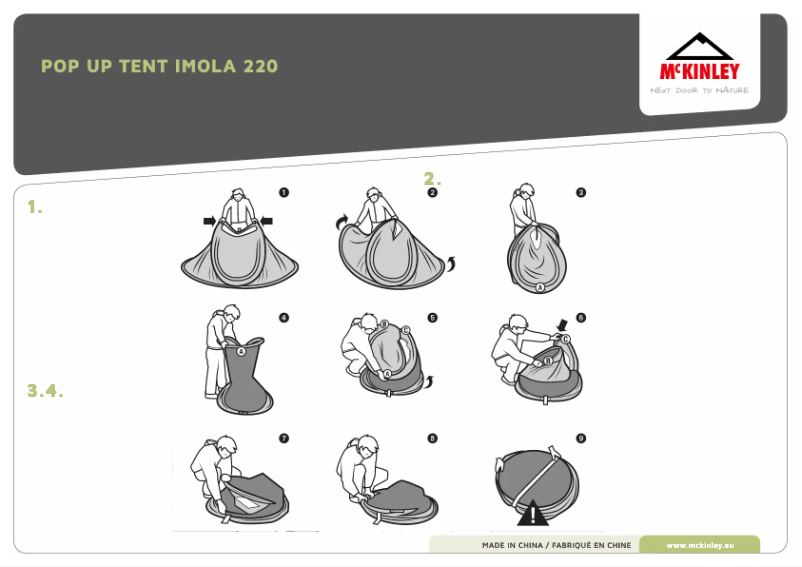 Page 1 de la notice Manuel utilisateur McKinley Imola 200