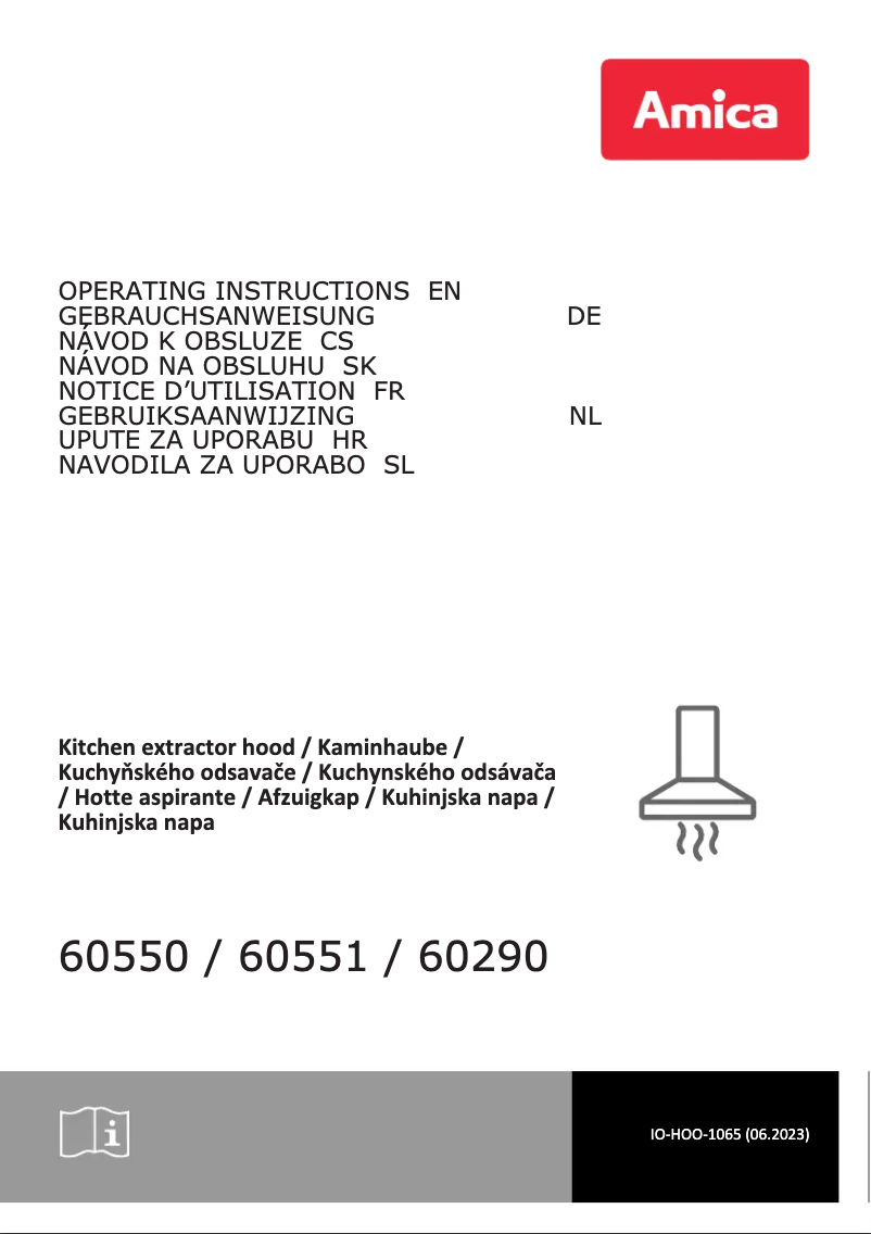 Page 1 de la notice Manuel utilisateur Amica 60290