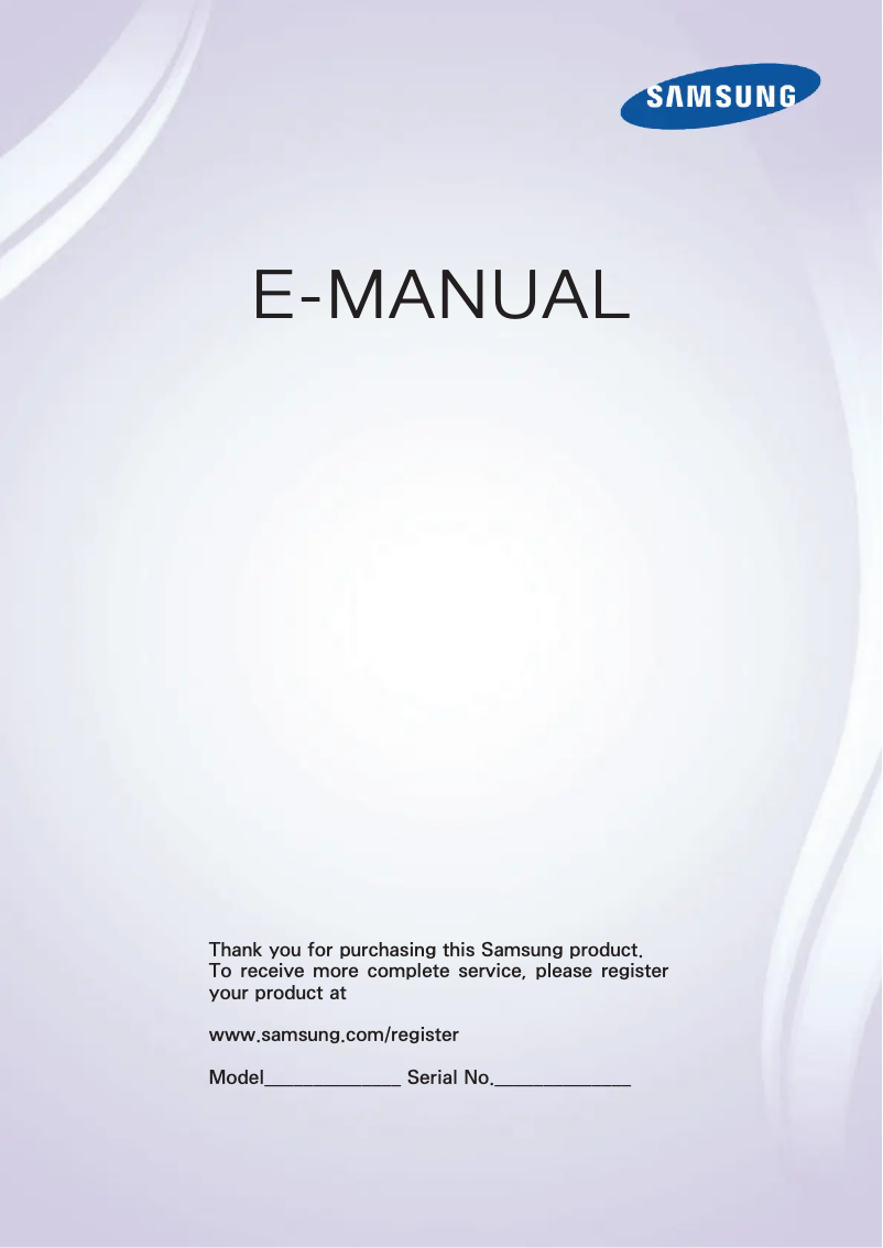 Page n°1 - Manuel utilisateur Samsung UE40F6645SB