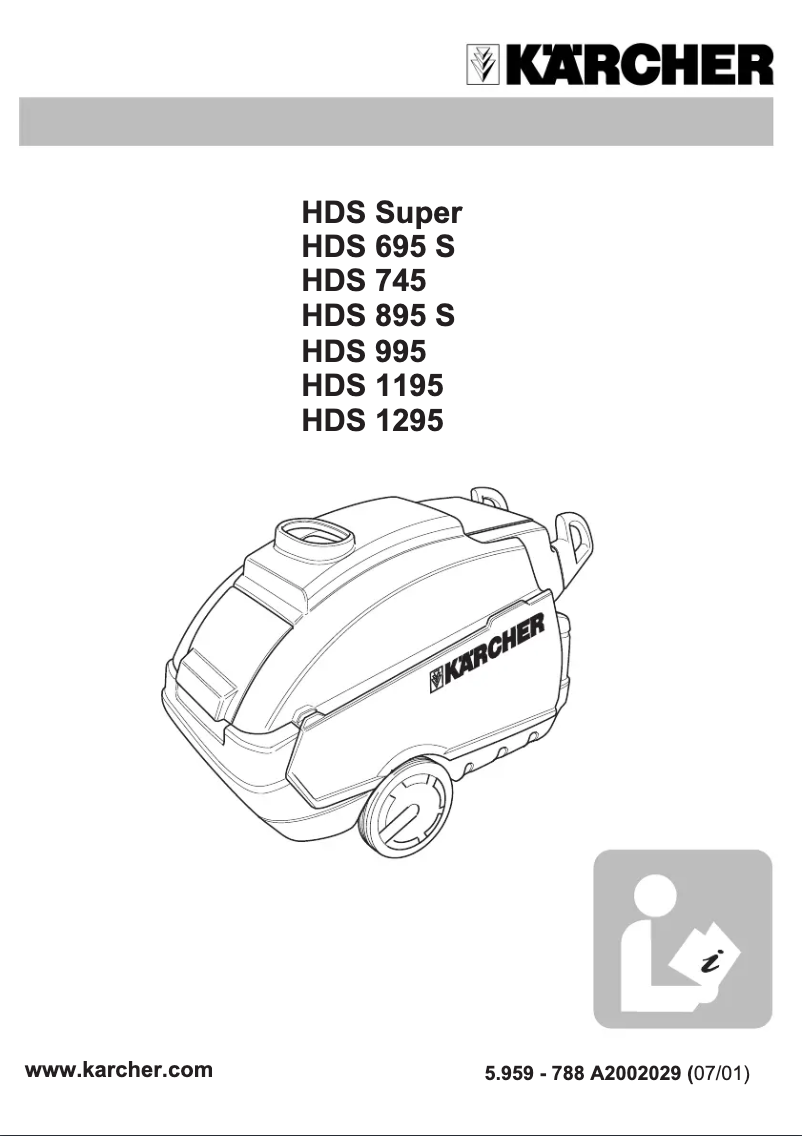 Página 1 del manual Manual de usuario Kärcher HDS 995