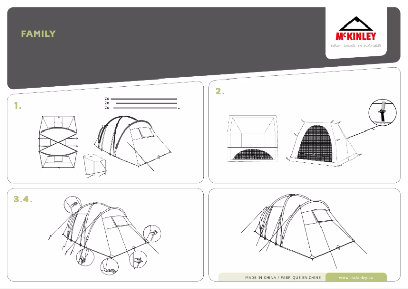 Page 1 de la notice Manuel utilisateur McKinley Family