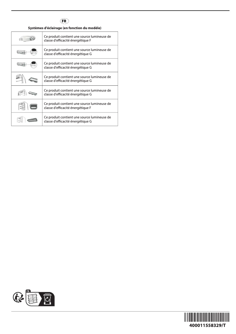 Page n°1 - Guide d'installation Whirlpool W5 821EF W 1