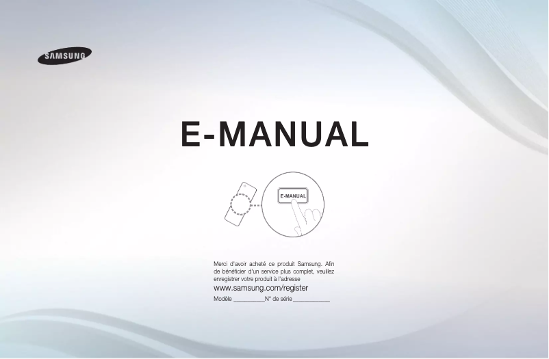Page n°1 - Manuel utilisateur Samsung UE46D5500RW