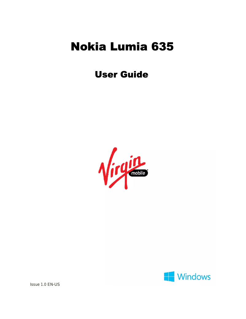 Página 1 del manual Manual de usuario Nokia Lumia 635