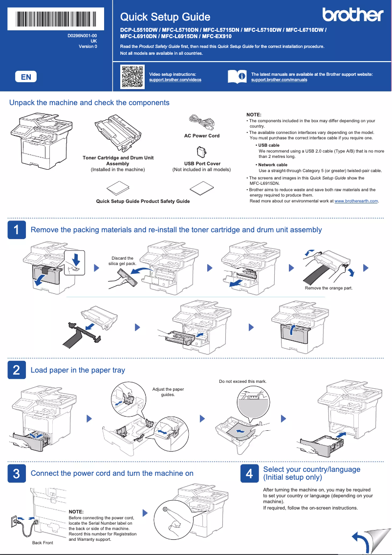 Page n°1 - Manuel utilisateur Brother MFC-EX910