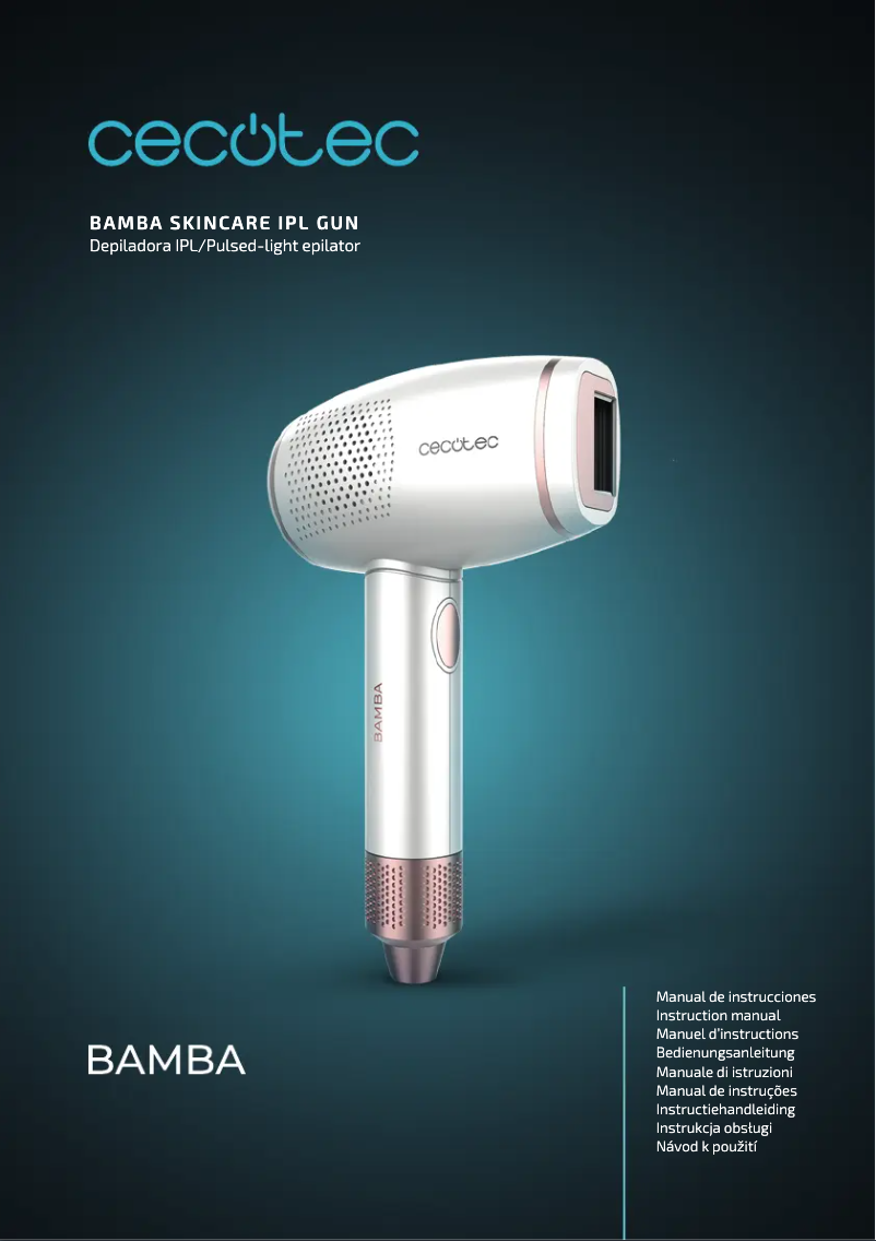 Page 1 de la notice Manuel utilisateur Cecotec Bamba SkinCare