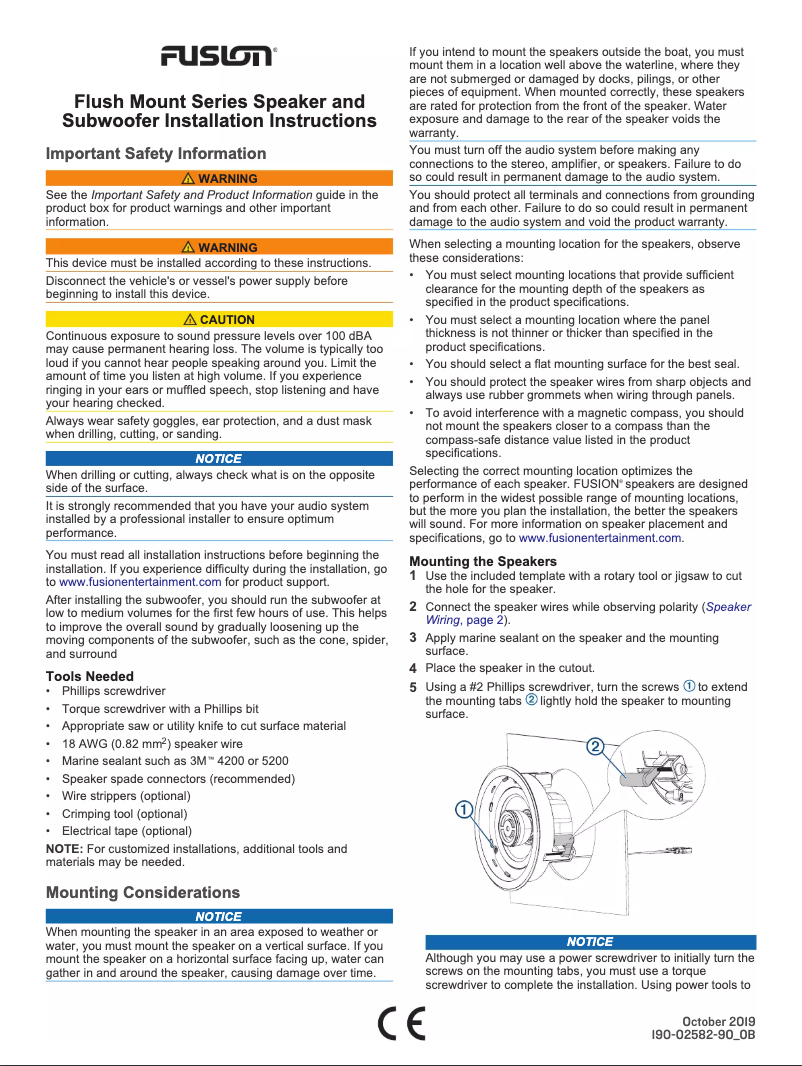Page 1 de la notice Manuel utilisateur Fusion FM-F65SB