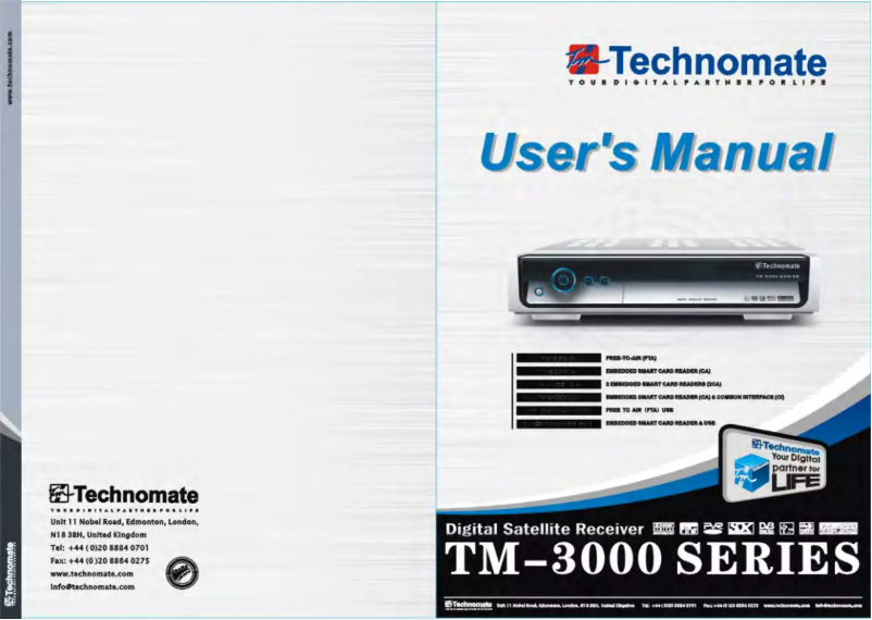 Page n°1 - Manuel utilisateur Technomate TM-3300 2CA