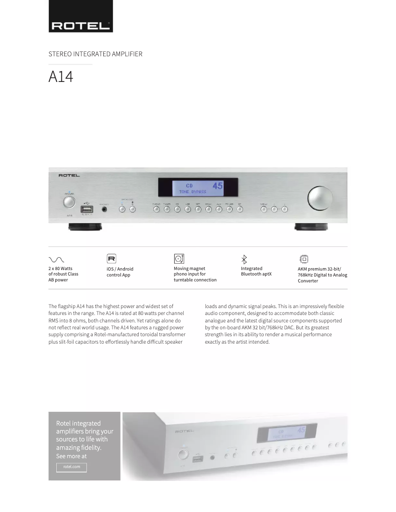 Image de la première page du manuel de l'appareil A14