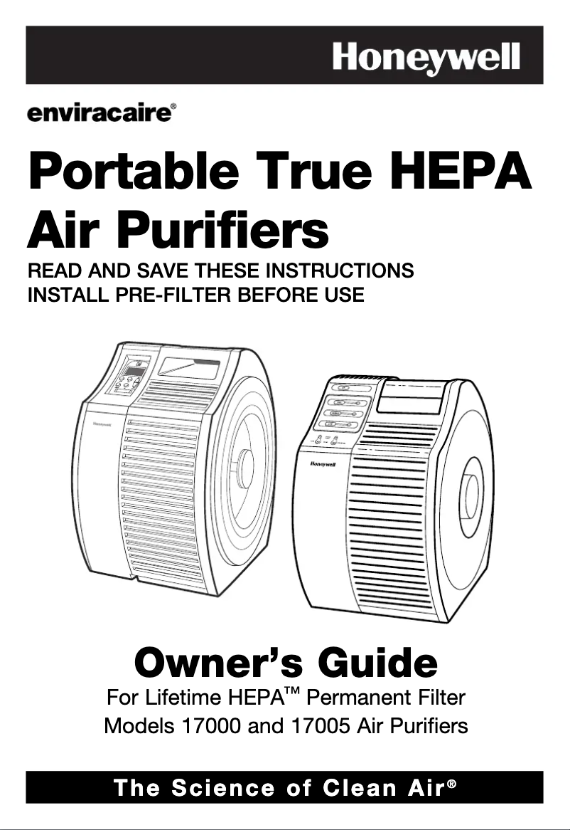 Página 1 del manual Manual de usuario Honeywell 17000-S