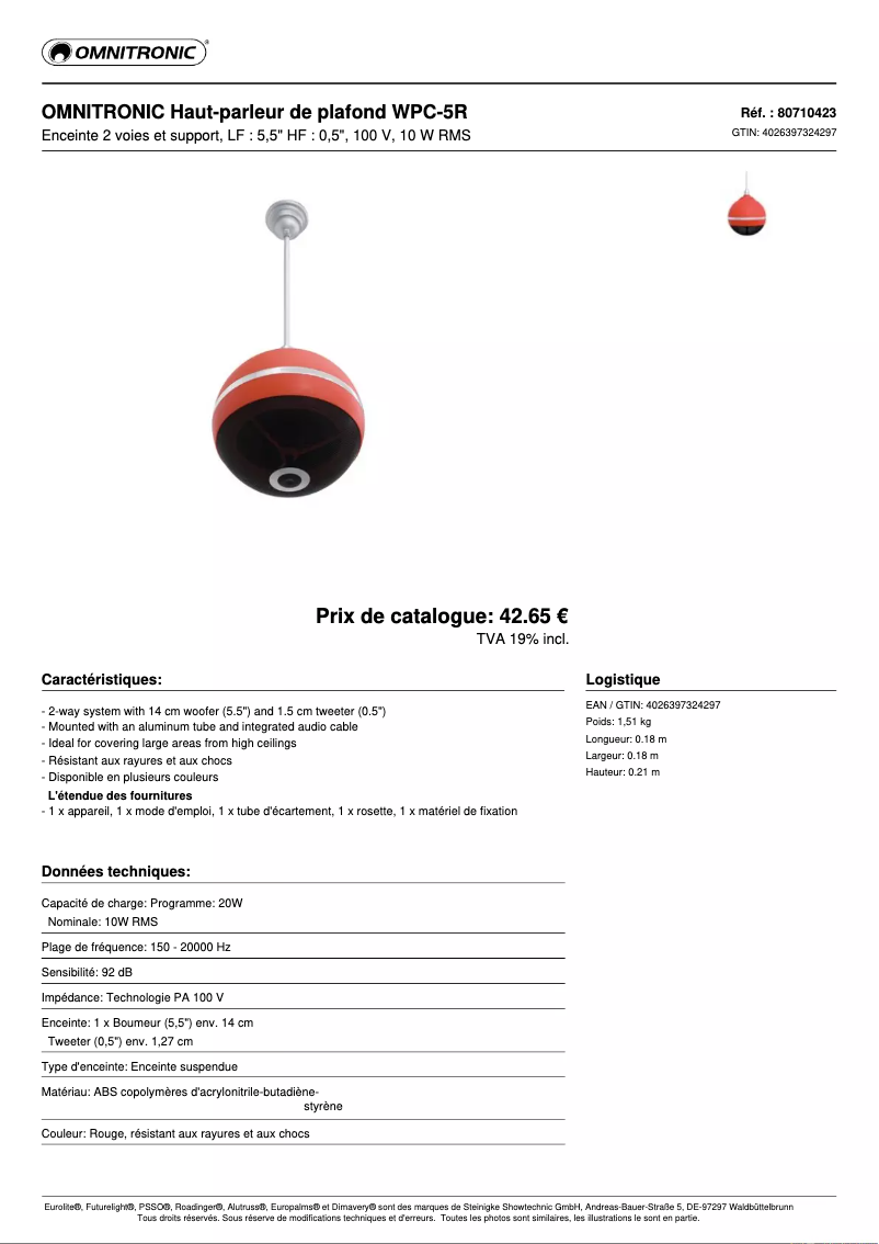 Image de la première page du manuel de l'appareil WPC-5R