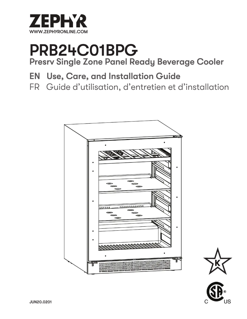 Page n°1 - Manuel utilisateur Zephyr PRB24C01BPG