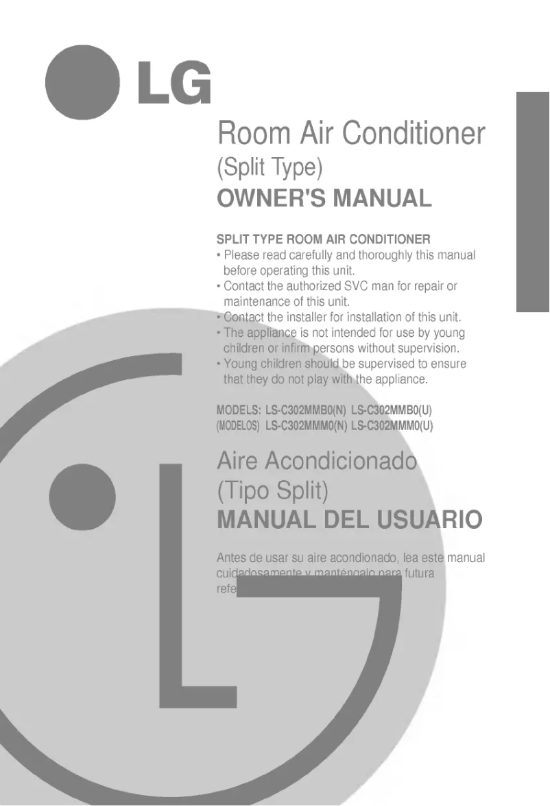 Page n°1 - Manuel utilisateur LG LS-C302MMM0