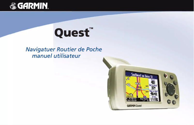 Page n°1 - Manuel utilisateur Garmin Quest
