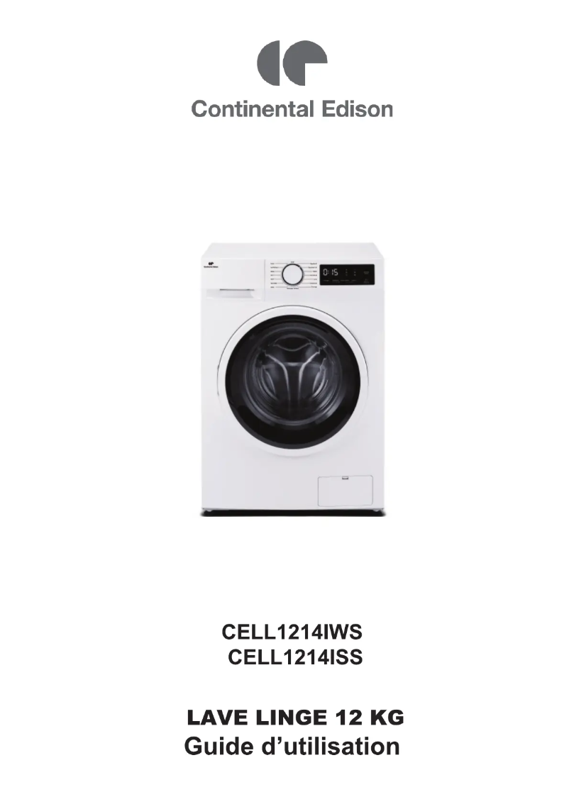 Page n°1 - Manuel utilisateur Continental Edison CELL1214ISS