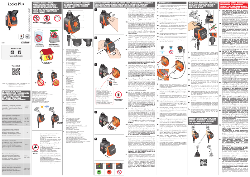 Image de la première page du manuel de l'appareil Aquauno Logica Plus 8419