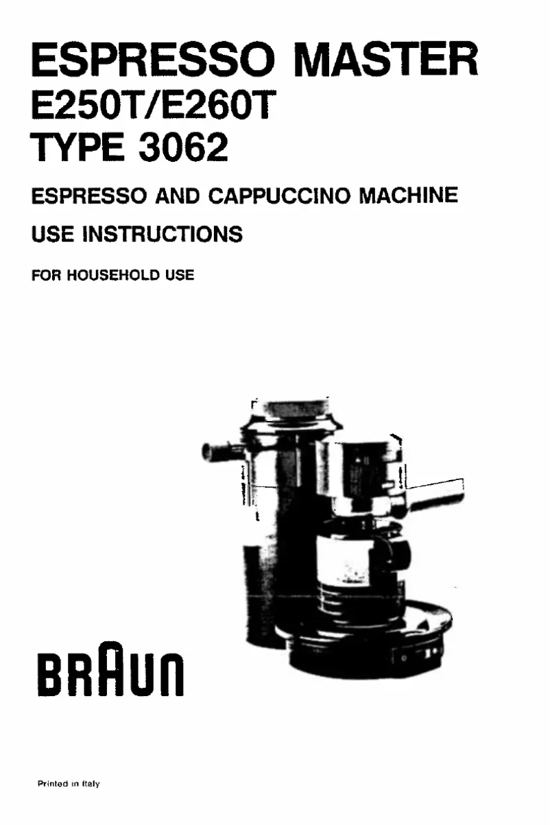 Página 1 del manual Manual de usuario Braun E 250