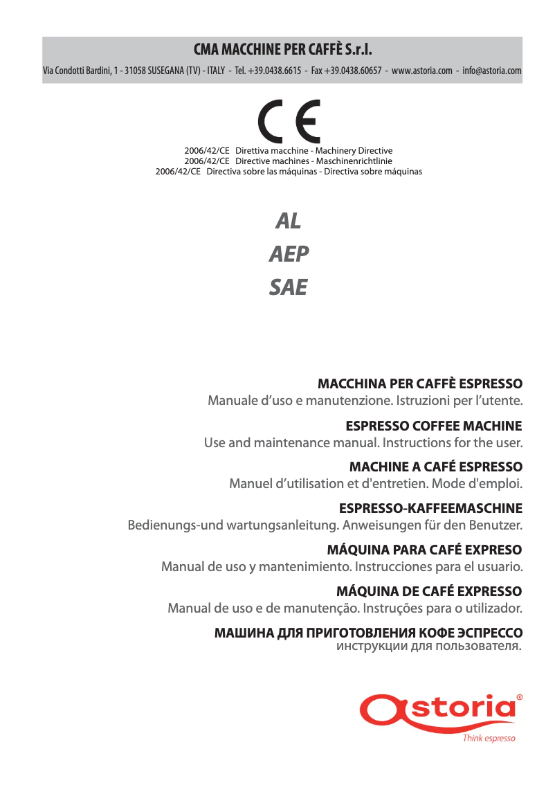 Imagen de la primera página del manual del dispositivo AEP