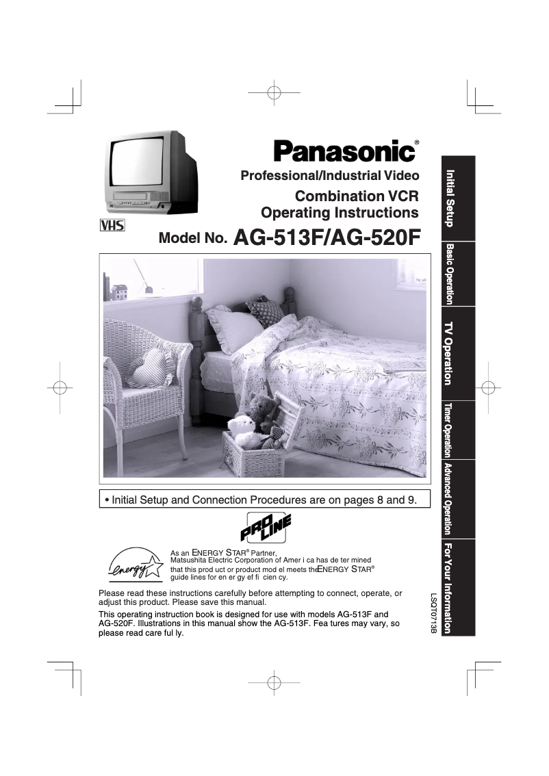 Página 1 del manual Manual de usuario Panasonic AG-520F