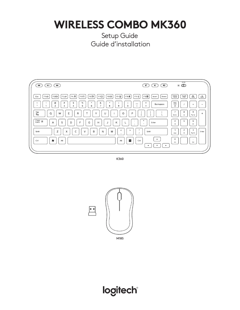 Imagen de la primera página del manual del dispositivo Wireless Combo MK360
