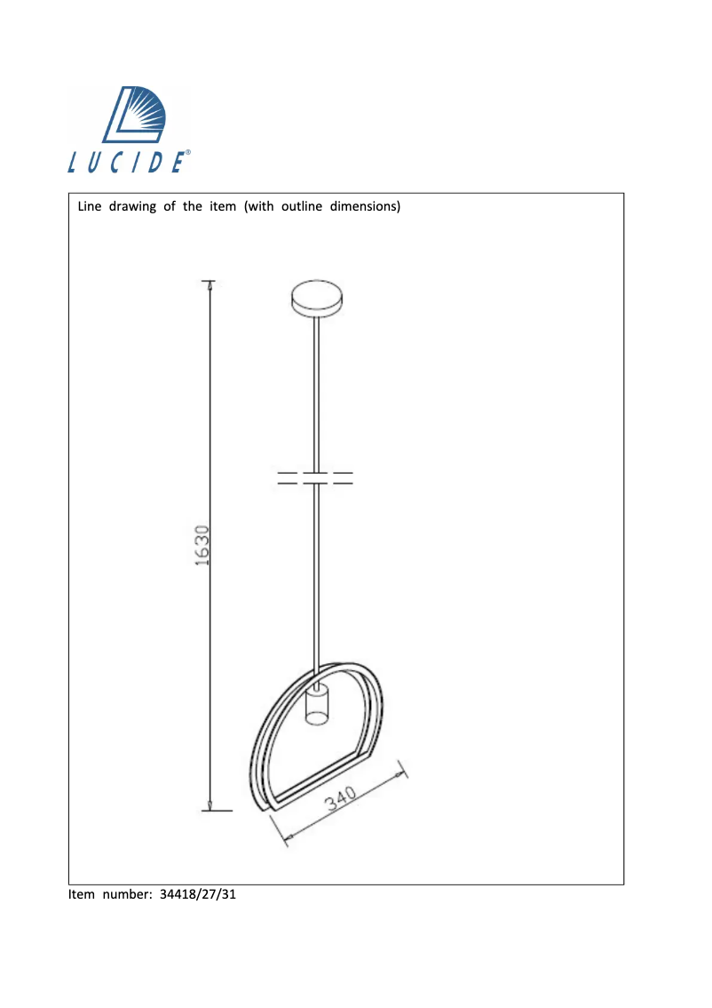 Image de la première page du manuel de l'appareil Contour 34418/27/31