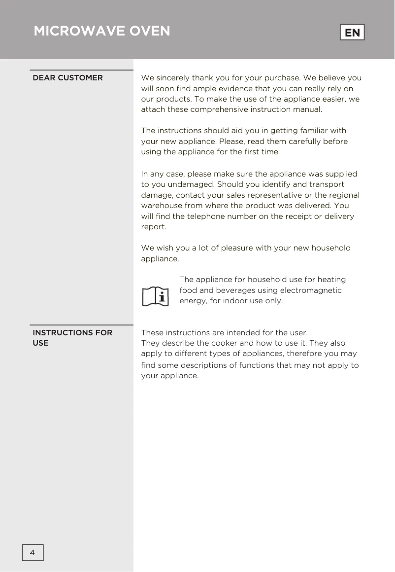 Image de la première page du manuel de l'appareil BM235CLB