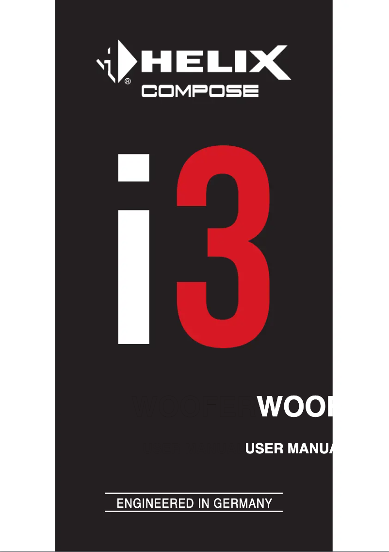 Page n°1 - Manuel utilisateur Helix Compose Ci3 W200FM-S2