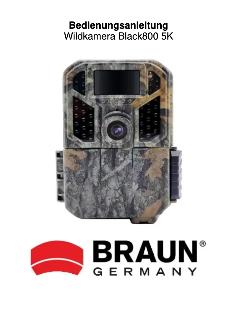 Image de la première page du manuel de l'appareil Black800 5K