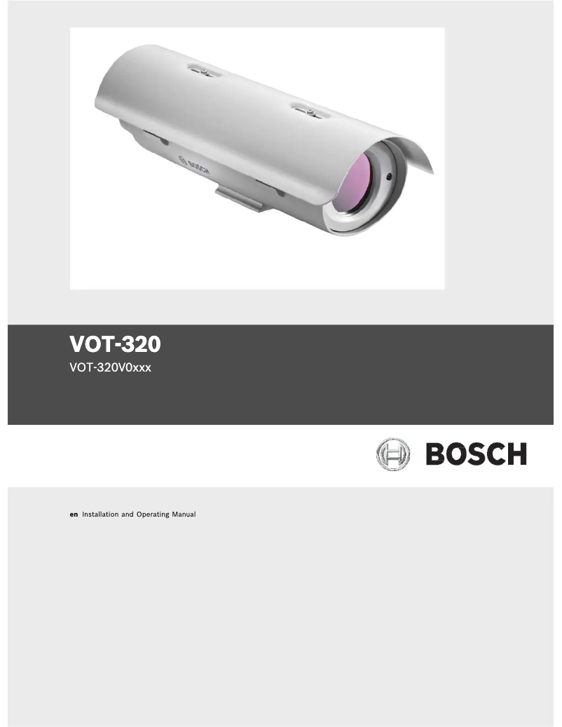 Image de la première page du manuel de l'appareil VOT-320V060H