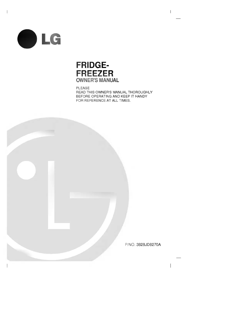 Image de la première page du manuel de l'appareil GR-T452GVA