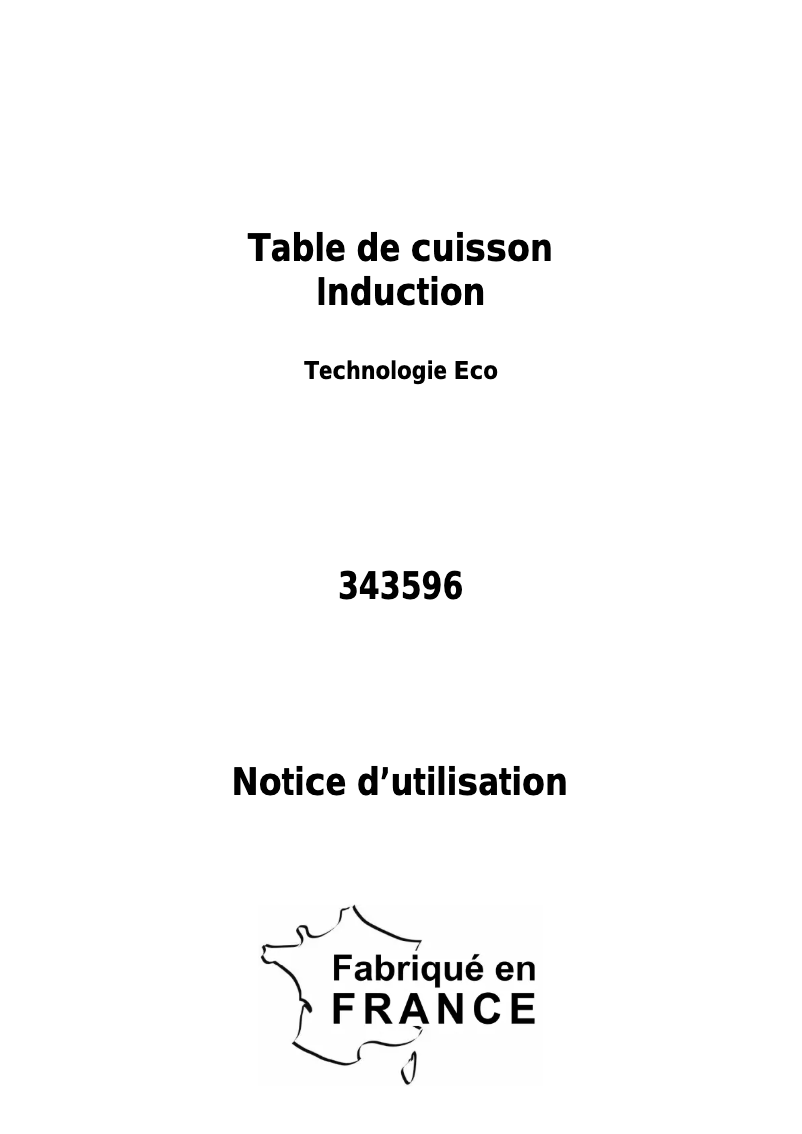 Image de la première page du manuel de l'appareil 343596