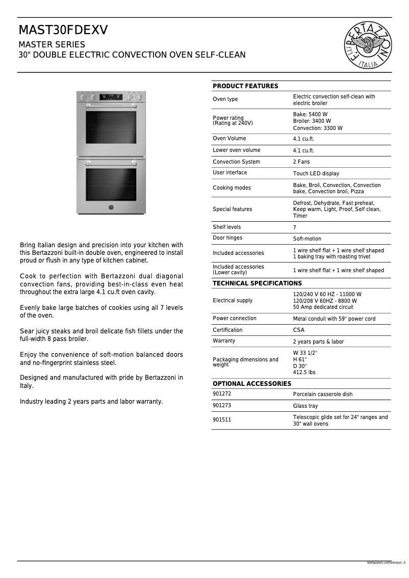 Image de la première page du manuel de l'appareil MAST30FDEXV