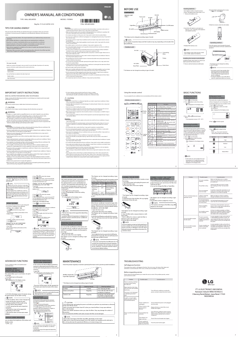 Imagen de la primera página del manual del dispositivo F05NXA