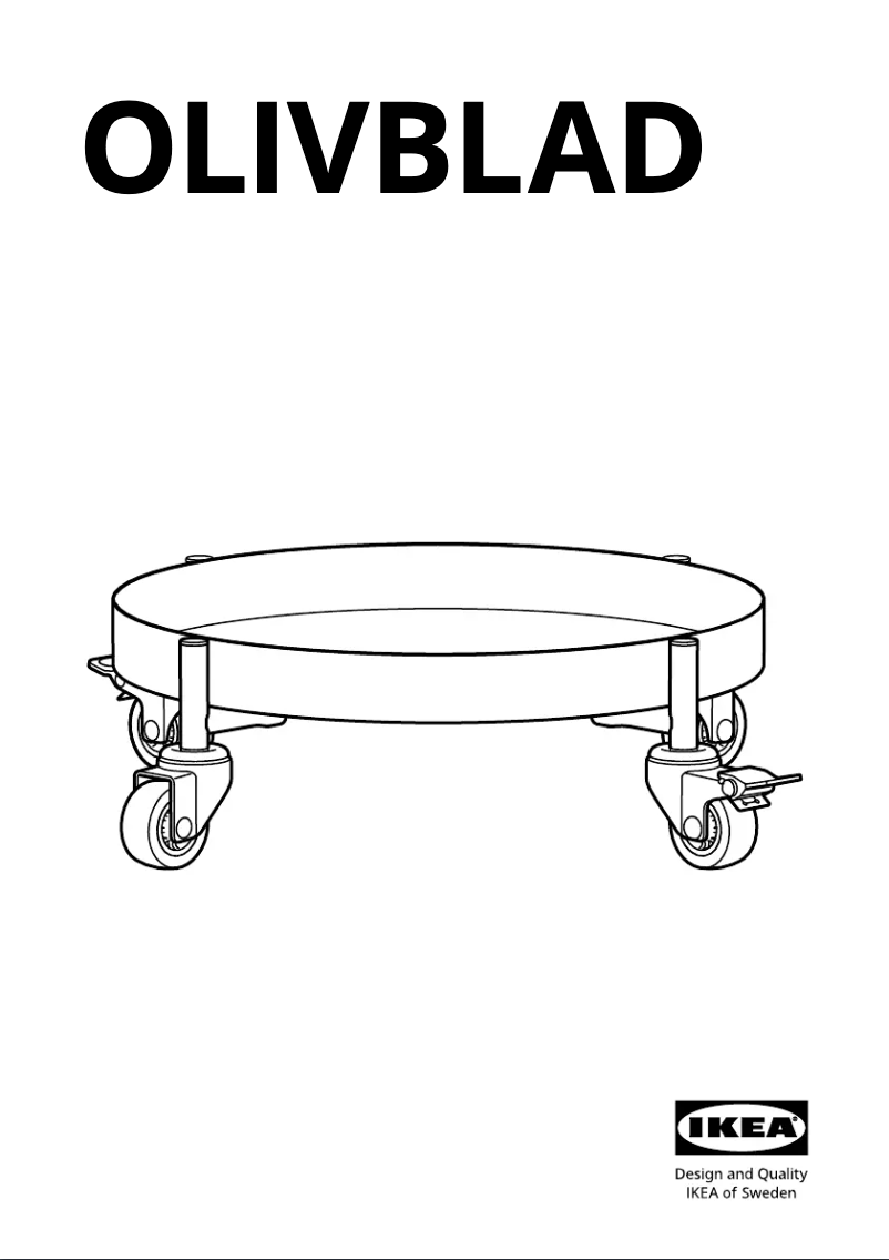 Page 1 de la notice Manuel utilisateur Ikea OLIVBLAD 305.613.15