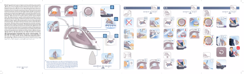 Page 1 de la notice Manuel utilisateur Tefal Easygliss Plus FV5714E0