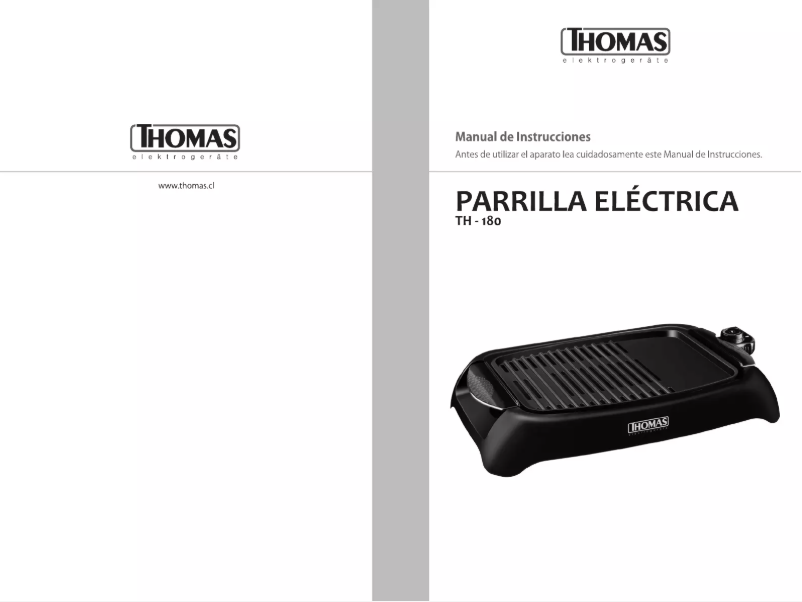 Page 1 de la notice Manuel utilisateur Thomas TH-180