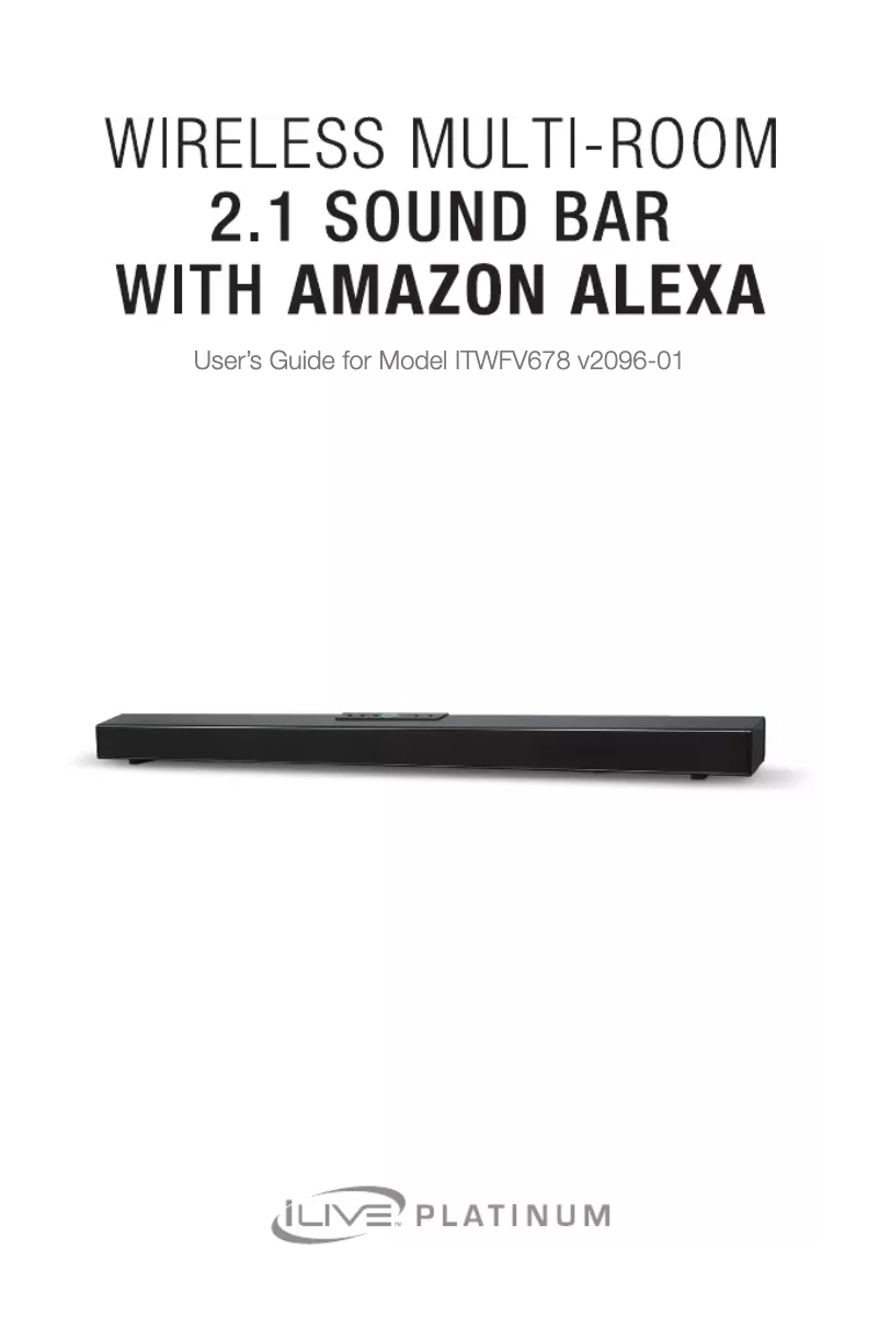 Image de la première page du manuel de l'appareil ITWFV678B